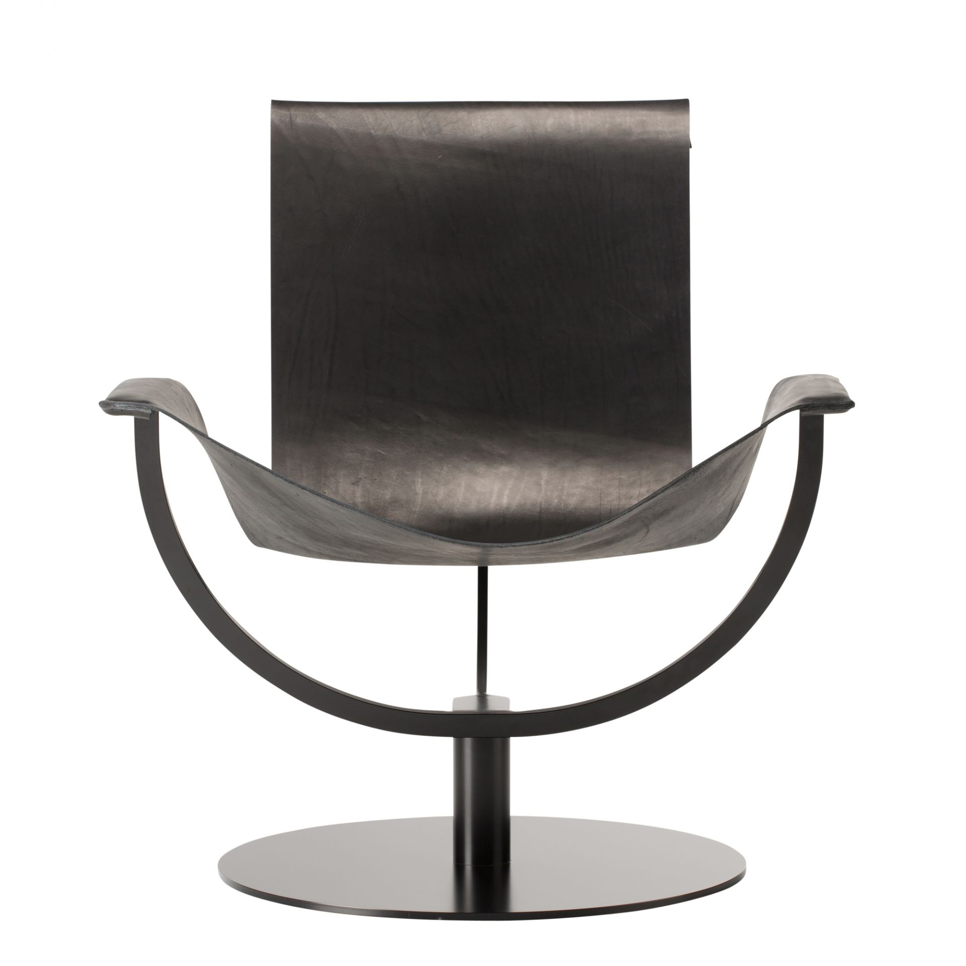 Arch Chair Sessel Kernleder schwarz Favius